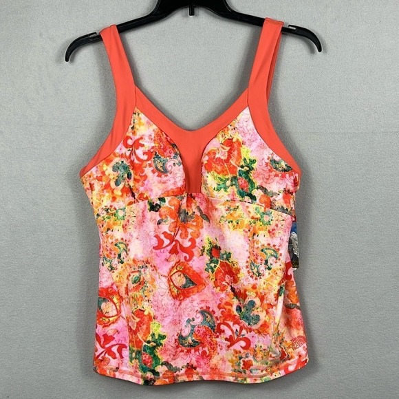 The North Face Womens Echo Lake Tank Size‎ XL Built in Bra Swim Summer NWT - Picture 1 of 13